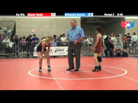 FILA Cadet 49 kg / 108 lbs. - Aleeah Gould vs. Mckenzie Bacich