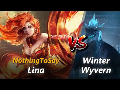 NothingToSay mid Lina vs Winter Wyvern | First 10 minutes
