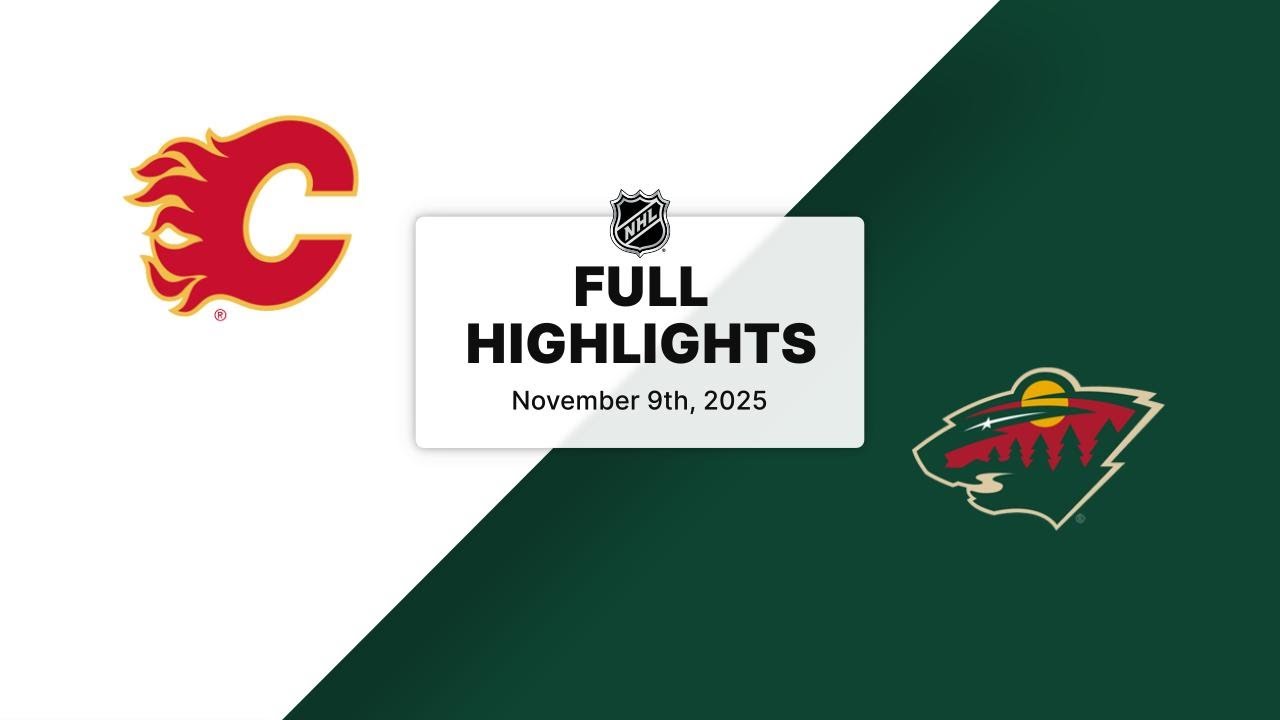 NHL Highlights | Flames vs. Wild | November 09, 2025