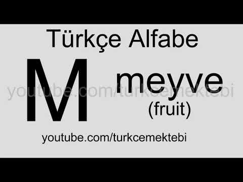 Turkish Lesons Alphabet Pronunciation HD Video   Türkçe Dersleri Sesli Alfabe HD Video
