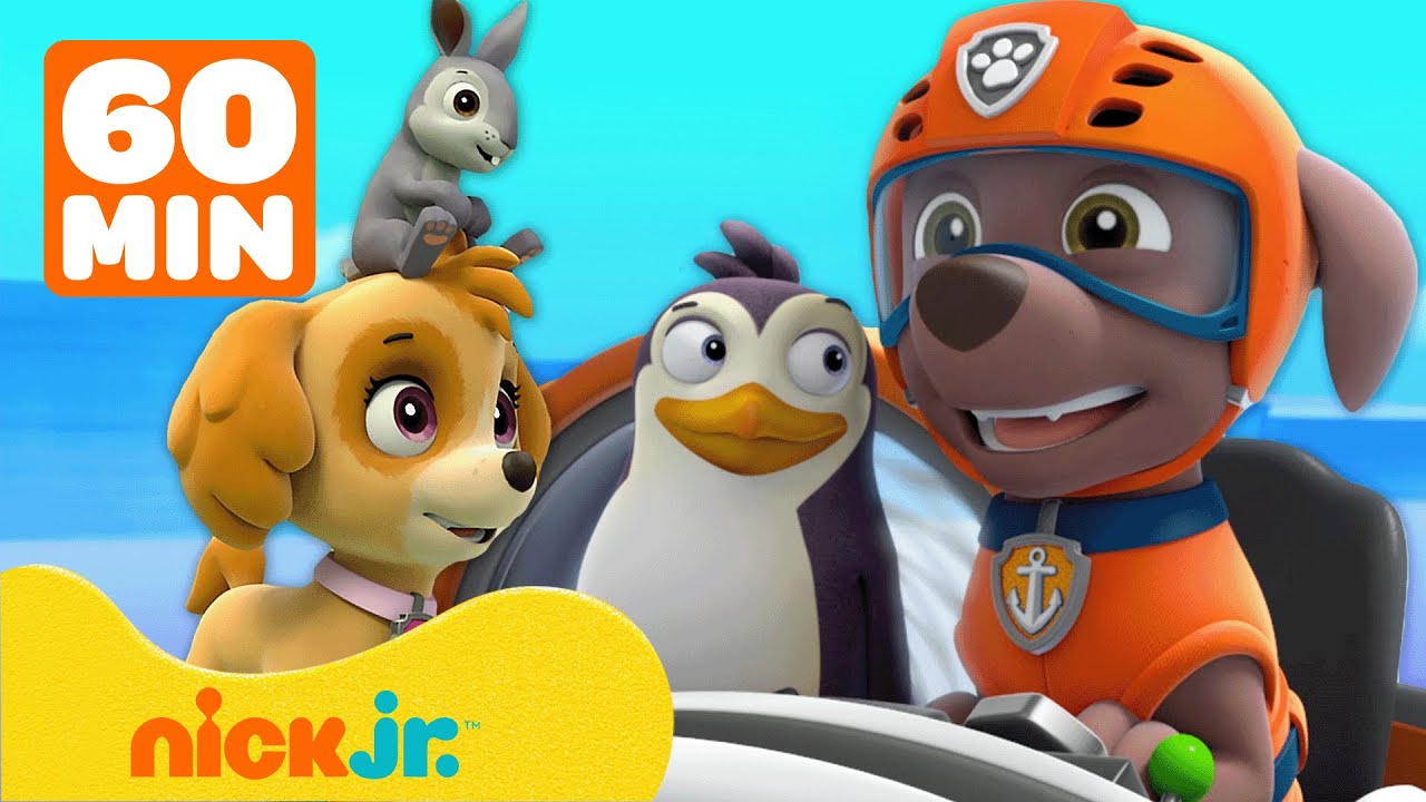 Patrulha Canina Ajuda os Animais da Baía da Aventura! | 1 Hora | Nick Jr. em Português