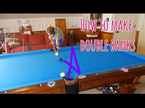 How to make Double Bank Shots in Pool!