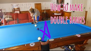 How to make Double Bank Shots in Pool!