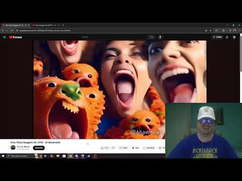 LaffeyDude Reacts #35: Dino Pizza Nuggets Ad 1995 - AI Generated