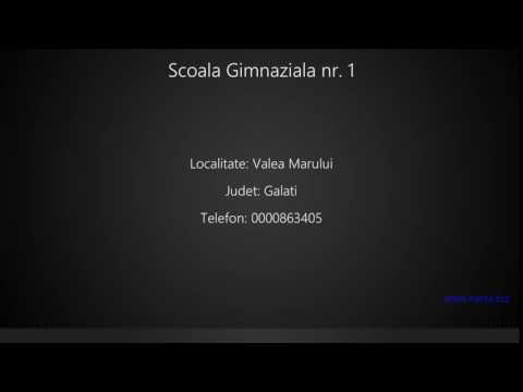 Scoala Gimnaziala nr. 1 Valea Marului