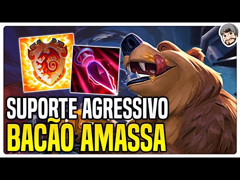🐻 Pra ser agressivo o BACÃO dá aulas! BACO/BACCHUS SUPORTE - Ranked Conquista