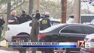 17 arrested in Wake County drug bust appear in court