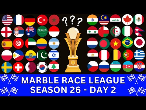 Marble Race League Season 26 DAY 2 Marble Race in Algodoo