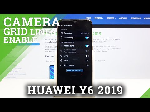 How to Enable Camera Grid Lines in Huawei Y6 2019 – Camera Settings
