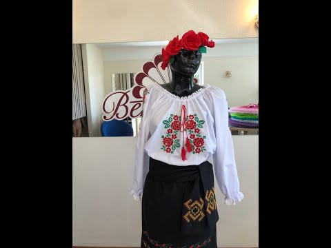 Молдавская национальная блуза J 0396(4080) - video 2