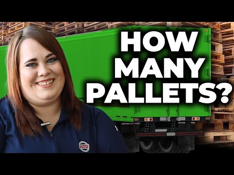 Part of a video titled How Many Pallets Can You Fit In A 53-Foot Dry Van Trailer? - YouTube