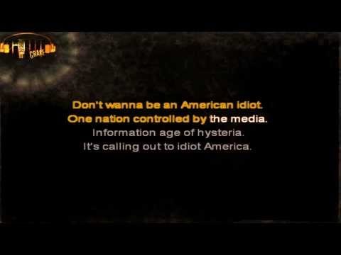 Green Day - American Idiot karaoke