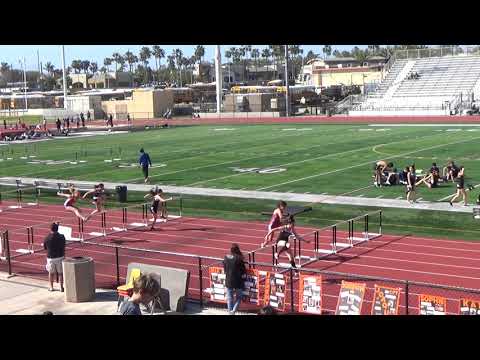 JVG 100m Hurdles at Huntington Beach on 3-13-19