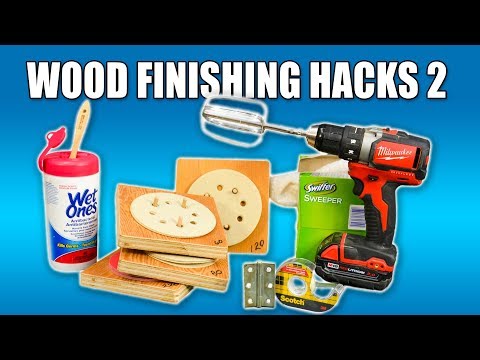 5 Quick Wood Finishing Hacks PART 2 - Woodworking Tips and Tricks