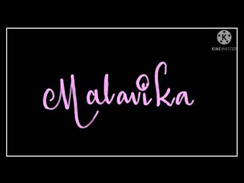lettering name'malavika'||maanvi creations