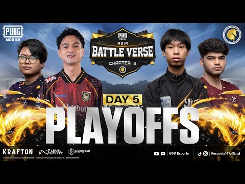 [EN] PUBGM BATTLE VERSE ASIA CHAPTER III | PHASE 1 PLAYOFFS D5 | FT. #AE  #4T #HORAA #APG  #DX #BOOM