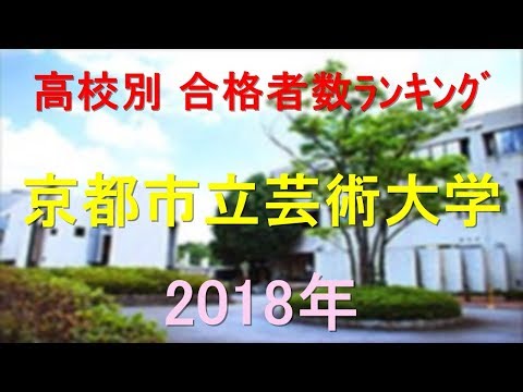 栄養学科 京都市立芸術大学 高校別合格者数ランキング 2018年【グラフでわかる】