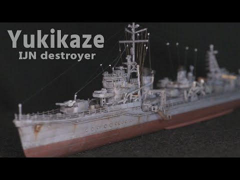 Destroyer Yukikaze Imperial Japanese Navy 1/700 Build a ship model