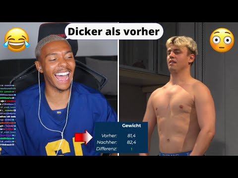 Lachflash wegen Papaplatte‘s Aussehen bei der Fitness Challenge😂👀🙆🏻‍♂️