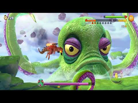 Hungry Dragon Octoni BOSS UPDATE ancient octopus demon Unlocking All 24 Dragons Hack Gems Coins Mod