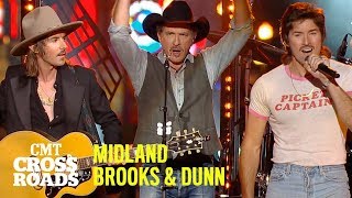 Brooks &amp; Dunn, Midland Perform “Boot Scootin’ Boogie” | CMT Crossroads