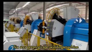 Fiber reinforced thermoplastic composite pipe (TCP) production line fo