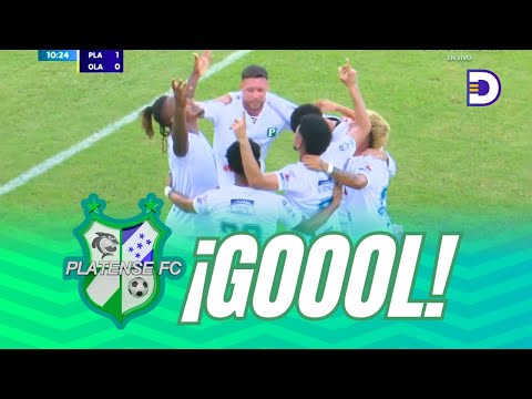 ¡Gol de Georgie Welcome! 10 minutos Platense abre el marcador ante Olancho FC en la jornada 20