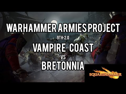 Warhammer Fantasy Armies Project Battle Report | Vampire Coast vs Bretonnians | SquareHammer