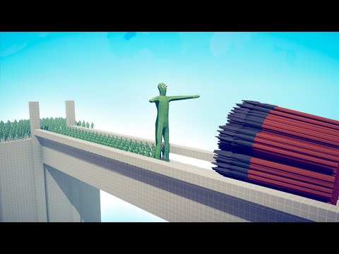 CAN 100x ZOMBIE + GIANT CROSS THE BRIDGE? - TABS | Totally Accurate Battle Simulator 2023