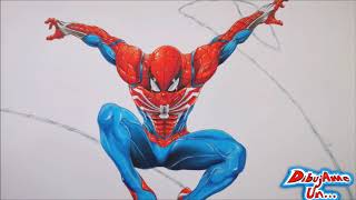 Dibujando a SPIDER-MAN 2018 Marvel FanArt con Sharpie | Drawing Marvel´s Spider-Man | DibujAme Un