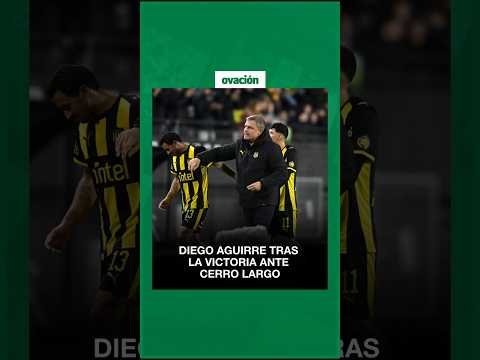 Diego Aguirre en conferencia de prensa tras la victoria ante Cerro Largo