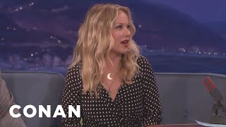 Christina Applegate Isn’t Getting Back Into Her &quot;Married With Children&quot; Miniskirt  - CONAN on TBS