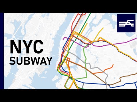 Evolution of the New York City Subway 1868-2020 (geographic map)