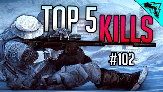 Top 5 Battlefield 4 Kills (BF4 Sniping, Epic Tank, & Jet Win) "WBCW" #102