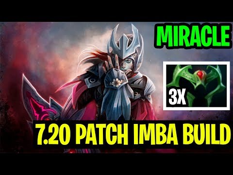 7.20 IMBA BUILD TO P.A - Miracle- Triple Wraith Band - Dota 2
