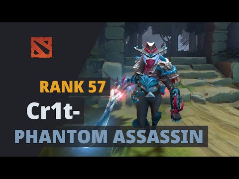 Cr1t- (Rank 57) plays Phantom Assassin Dota 2 Full Game