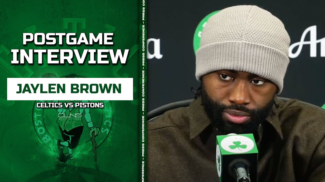Jaylen Brown EXPECTS to Hear from NBA After Cut Throat Celebration After Poster | Postgame Interview