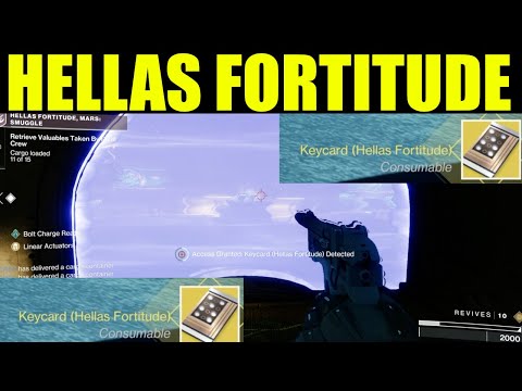 Destiny 2 - how to use hellas fortitude keycard (exotic chest location)