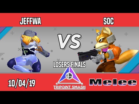 Tripoint Smash 80 - Losers Finals - JeffWa(Sheik) Vs. soc(Fox)