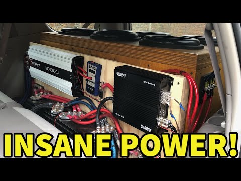 Huge 4 Channel Amp Install! No More Static! Sundown SFB 500.4D