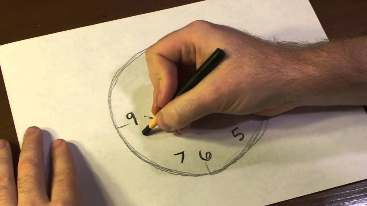 How to Draw a Clock Face