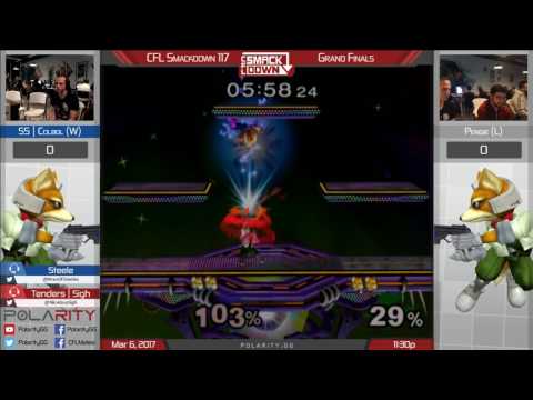 CFL Smackdown 117 Melee - Pengie (Fox) vs SS Colbol (Marth) - Grand Finals