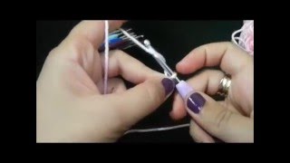 איך לסרוג שרשרת עיניים במסרגה אחת Chain Stitch