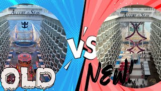 NEWLY Refurbished Allure of the Seas PRE and POST Differences Compared