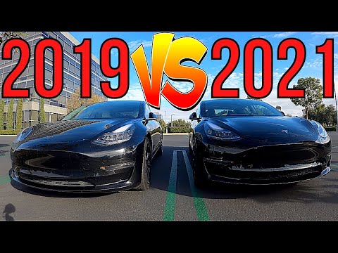 2019 MODEL 3 VS 2021 | OLD MODEL 3 VS REFRESH MODEL 3 | 2019 Model 3 vs 2021 Model 3 | 2021 Model 3
