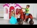 Diana Pretend Play with Ride On Horse Toy