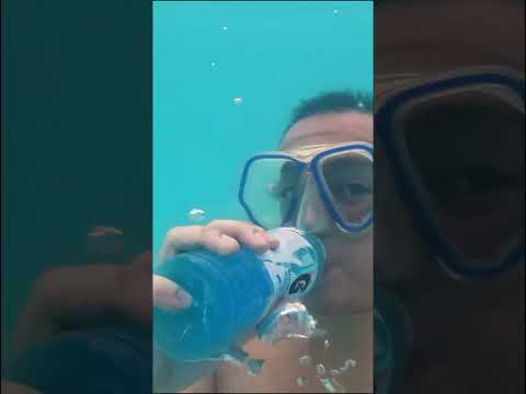 Burp Coke Zero Sugar vs Gatorade Blue Bolt No Sugar Underwater