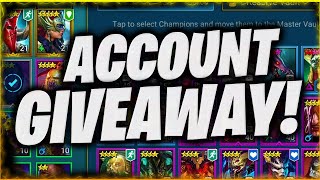 GIVING AWAY MY ACCOUNT + GEMS! F2P JOURNEY IS OVER | RAID SHADOW LEGENDS