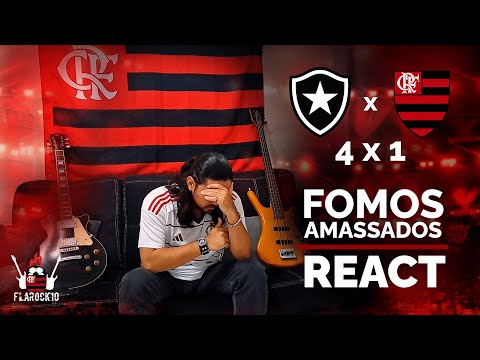 React Botafogo 4x1 Flamengo | Melhores piores momentos | Campeonato Brasileiro