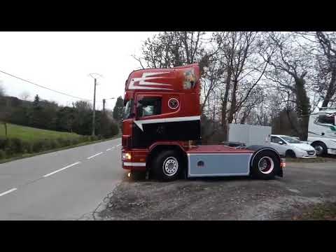 Scania 164L Vout Sébastien Transport RAW V8 sound